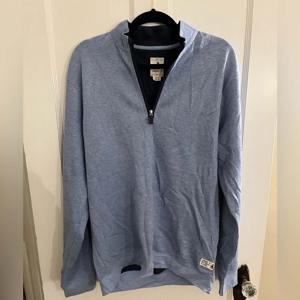 Johnnie-O Light Blue Men’s Quarter Zip - Size L